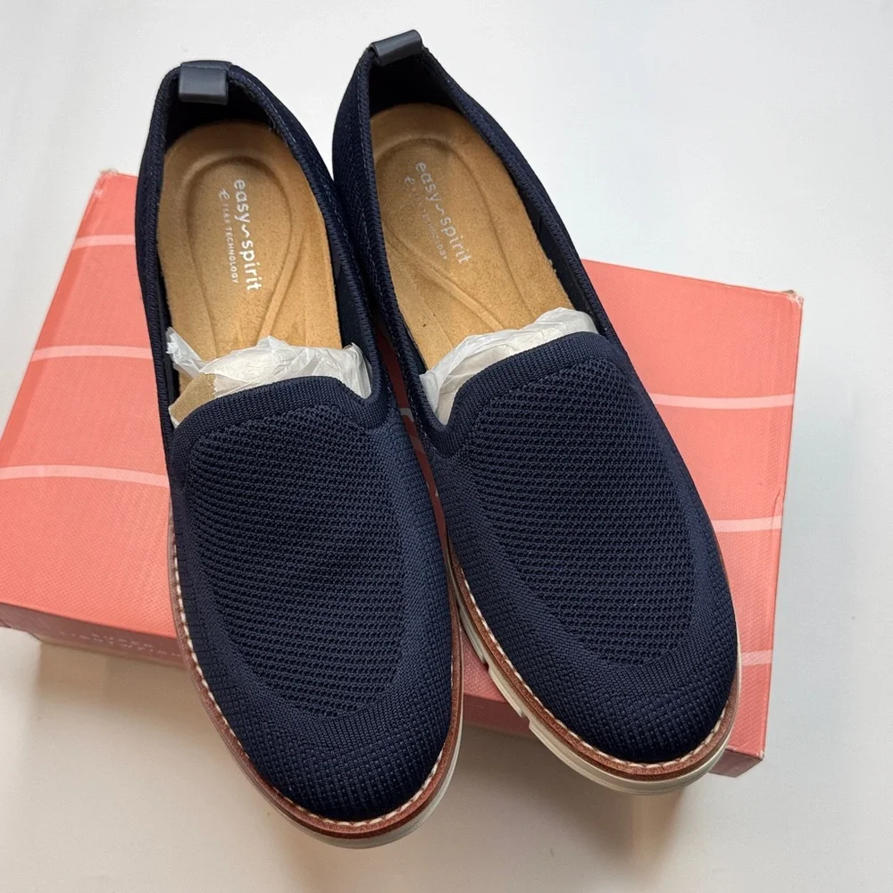 Easy Spirit Women's Valina eFlex Knit Easy-On Loafers- 9.5M